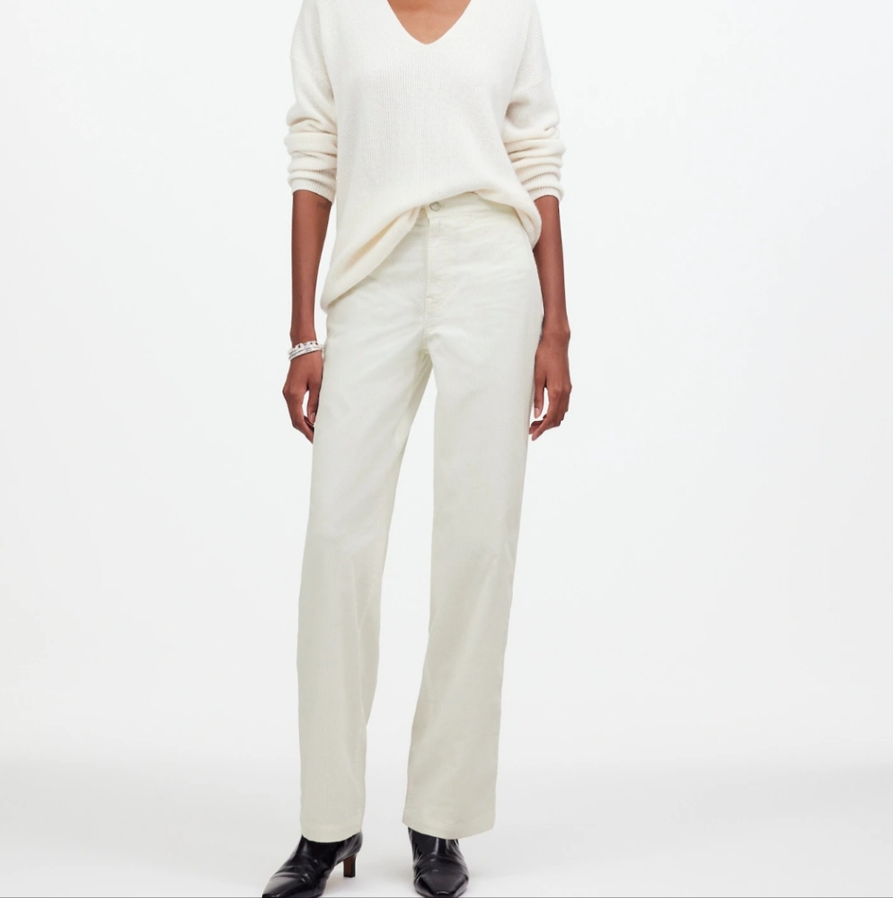 Madewell Emett Wide Leg Corduroy Pants